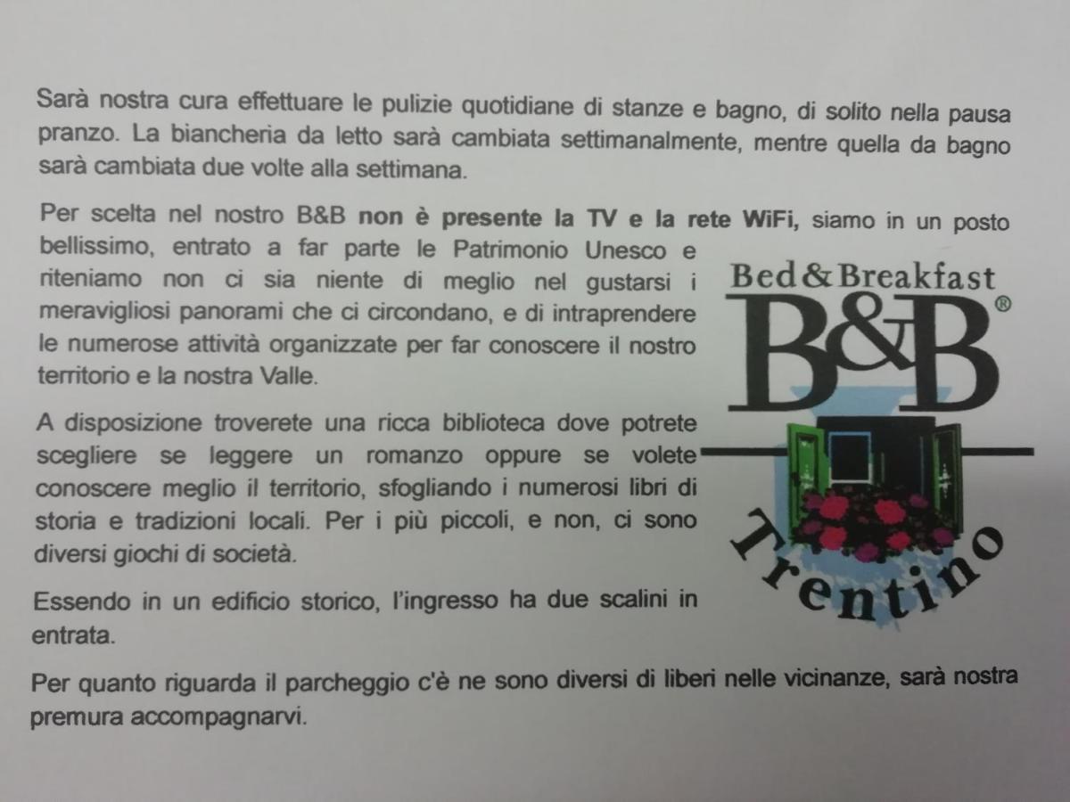 B&B Canonega Vecia Fiera Di Primiero Exterior foto